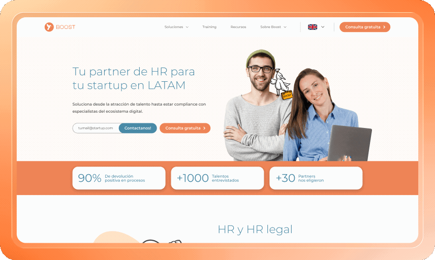 A tour of Boost's desktop landing page