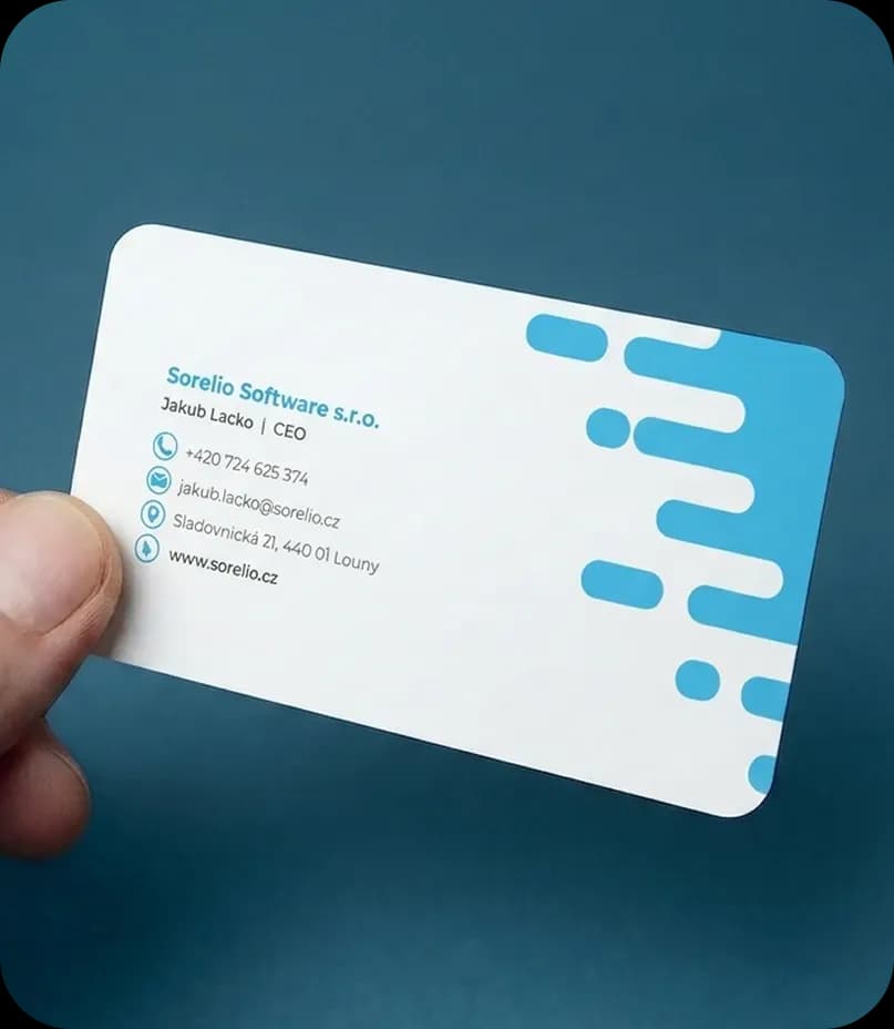 Sorelio identity applied to a business card